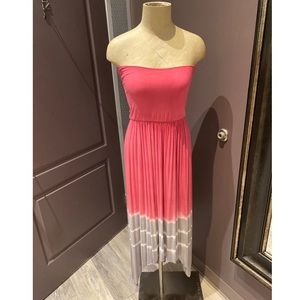 Tie dye, sleeveless convertible maxi dress/skirt